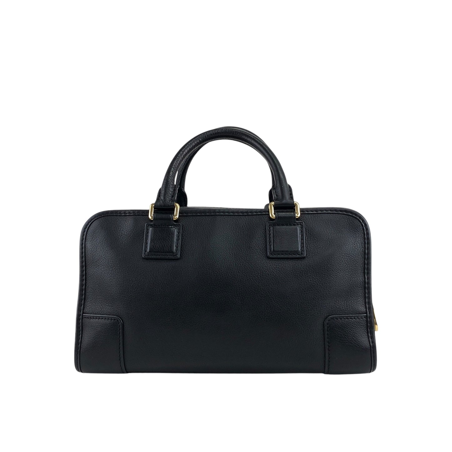 LOEWE Anagram Two-way Handbag Shoulder bag Boston bag Black Vintage uce58h