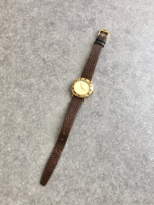 GUCCI Quartz Watch Brown×Gold 3000.2.L Vintage wwuuym
