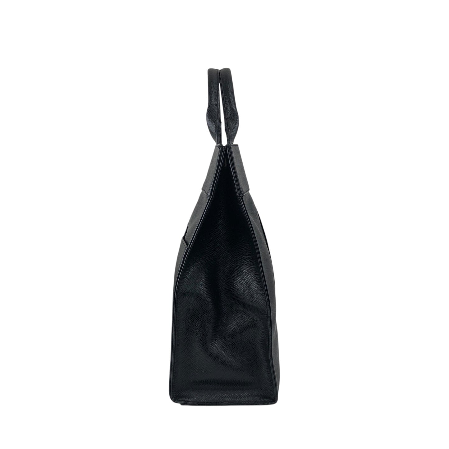 Yves Saint Laurent Logo Handbag Black Vintage 7pcndx