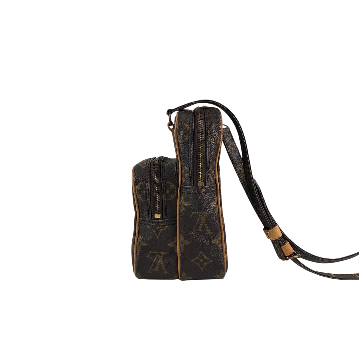 LOUIS VUITTON Monogram Shoulder bag Brown Vintage py7ktt