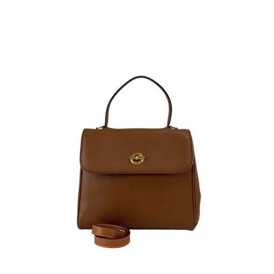 CELINE Toggle Clasp Two-way Handbag Shoulder bag Brown Vintage p67n53