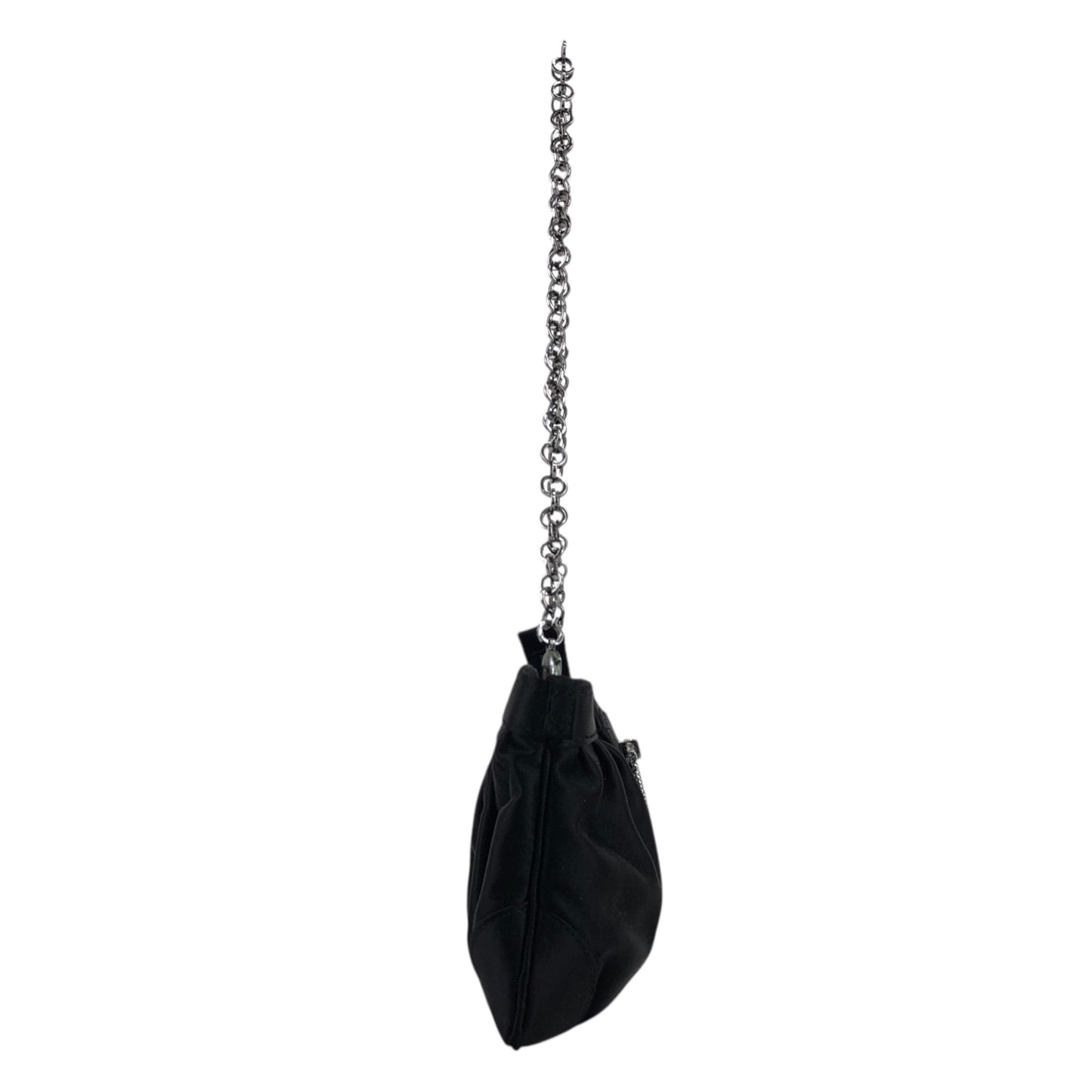 Salvatore Ferragamo Gancini Rhinestone Chain Shoulder bag Black Vintage nibfdw
