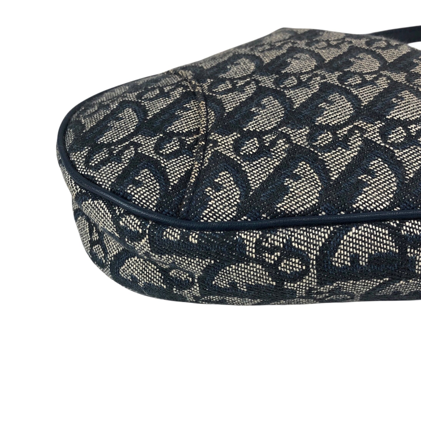 Christian Dior Trotter Shoulder bag Navy Vintage vtyw8k