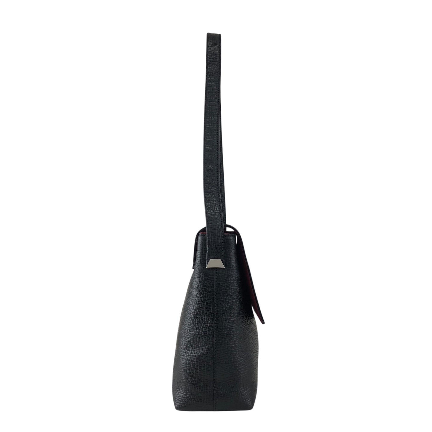 LOEWE Logo Embossed Handbag Shoulder bag Black Vintage rpd54b