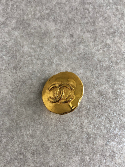 CHANEL Coco Mark Earrings Gold Vintage jdncgd