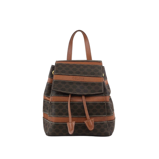 CELINE Macadam Backpack Brown Vintage fznbah