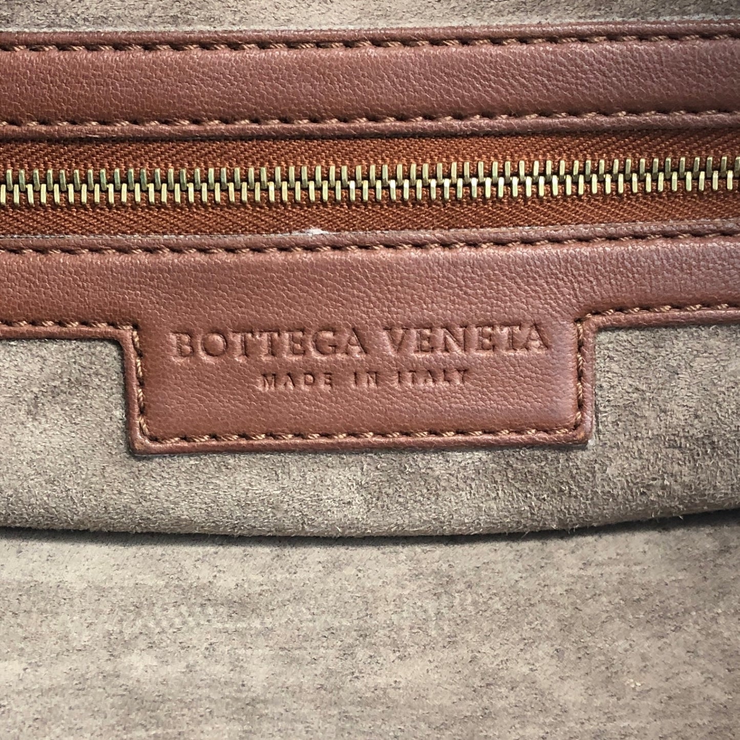 Bottega Veneta Intrecciato Shoulder bag Hobobag Brown Vintage dnw2ax