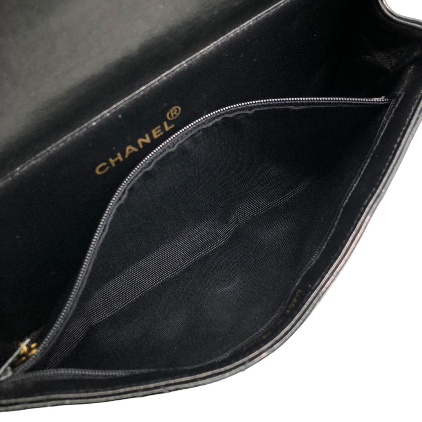 CHANEL Matelasse Coco Mark 手提包黑色復古 kdmcy3