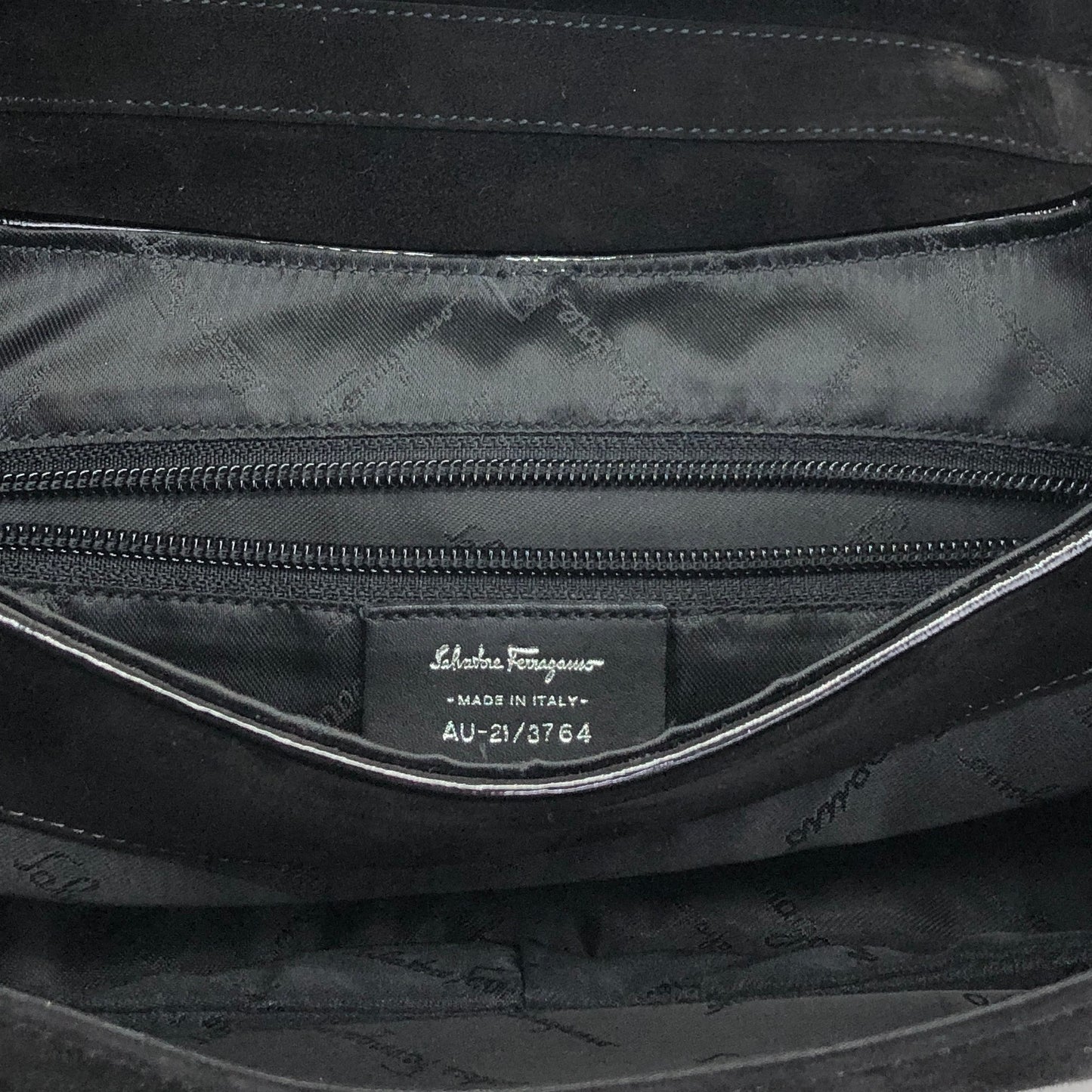 Salvatore Ferragamo Gancini Shoulder bag Black Vintage p6iss8