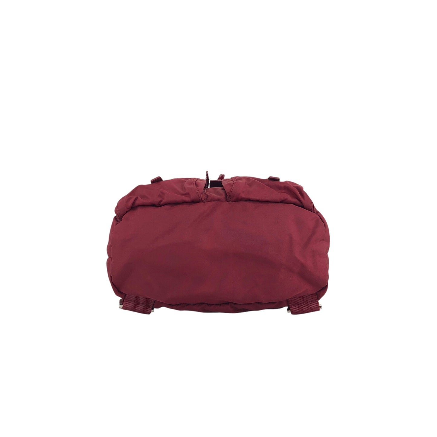 PRADA Triangle Logo Double Pocket Backpack Red Vintage 8jxw7p