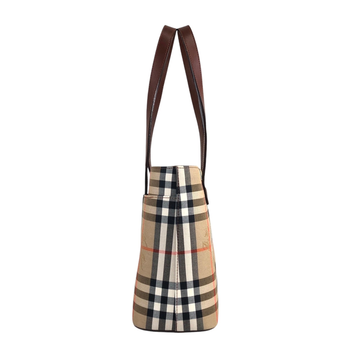 BURBERRY Nova 格紋手提包米色復古 bc7gmg