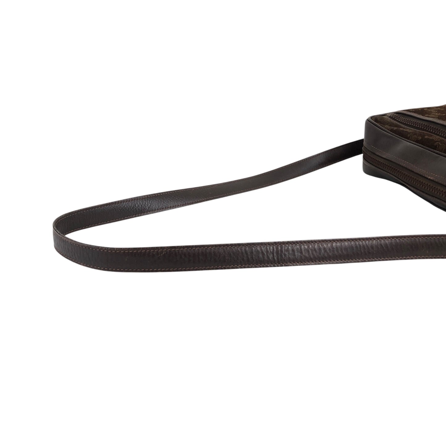 CELINE Blason Shoulder bag Brown Vintage sckbvj