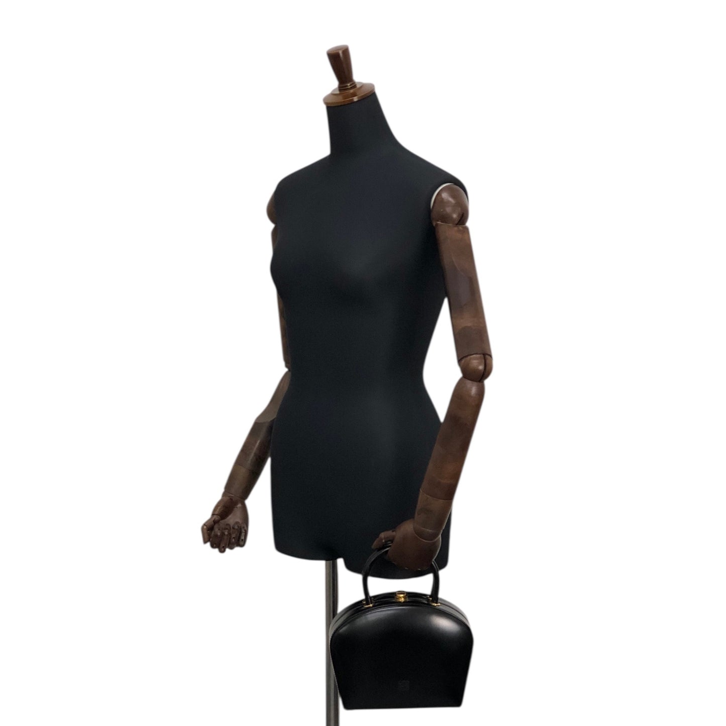 LOEWE Anagram Top Handle Handbag Vanity bag Black Vintage nxkdzt