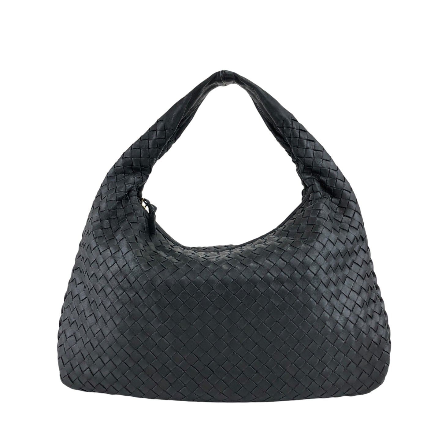 Bottega Veneta Intrecciato Shoulder bag Hobobag Black Vintage 8utm5a