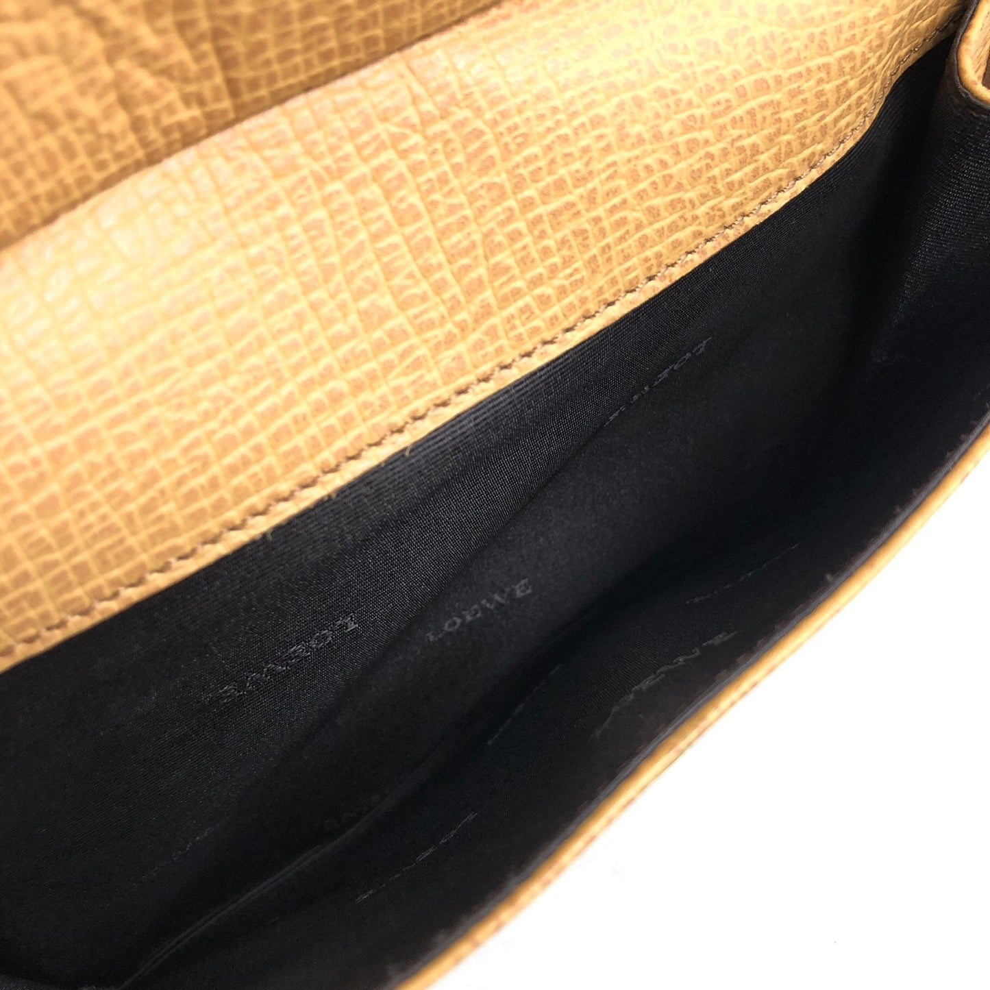 LOEWE Logo Embossed Handbag Camel Vintage smfwpe