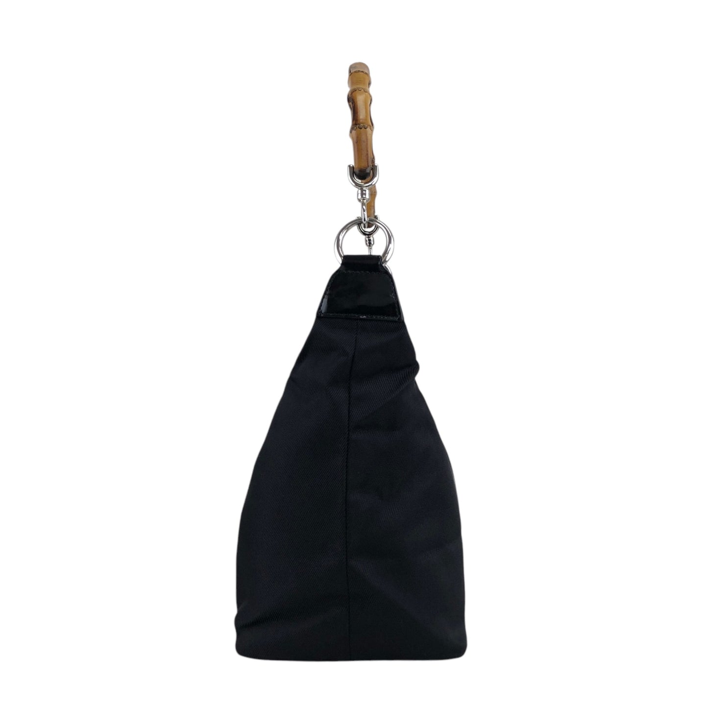 GUCCI Bamboo Shoulder bag Black Vintage vubsbu