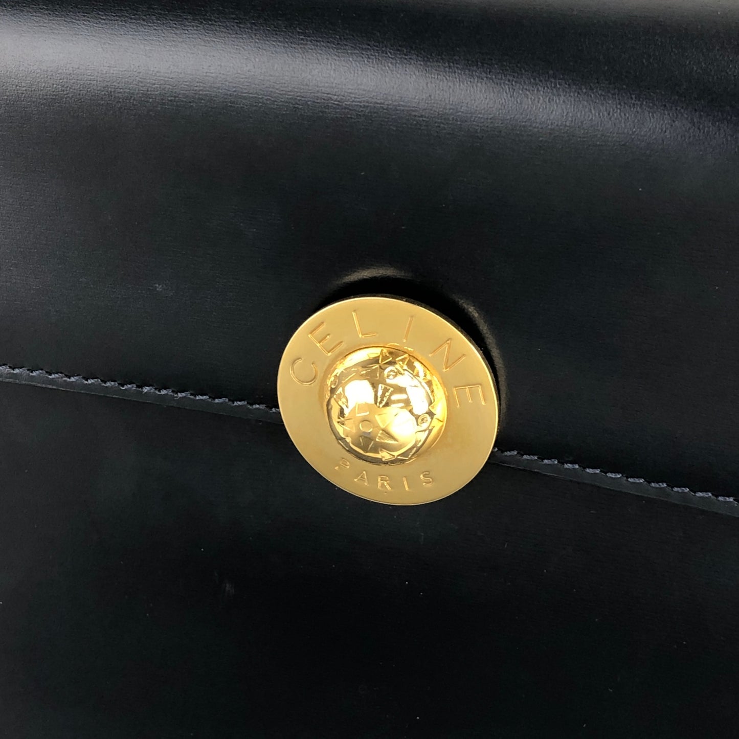 CELINE Starball Handbag Navy Vintage 5k3k8c