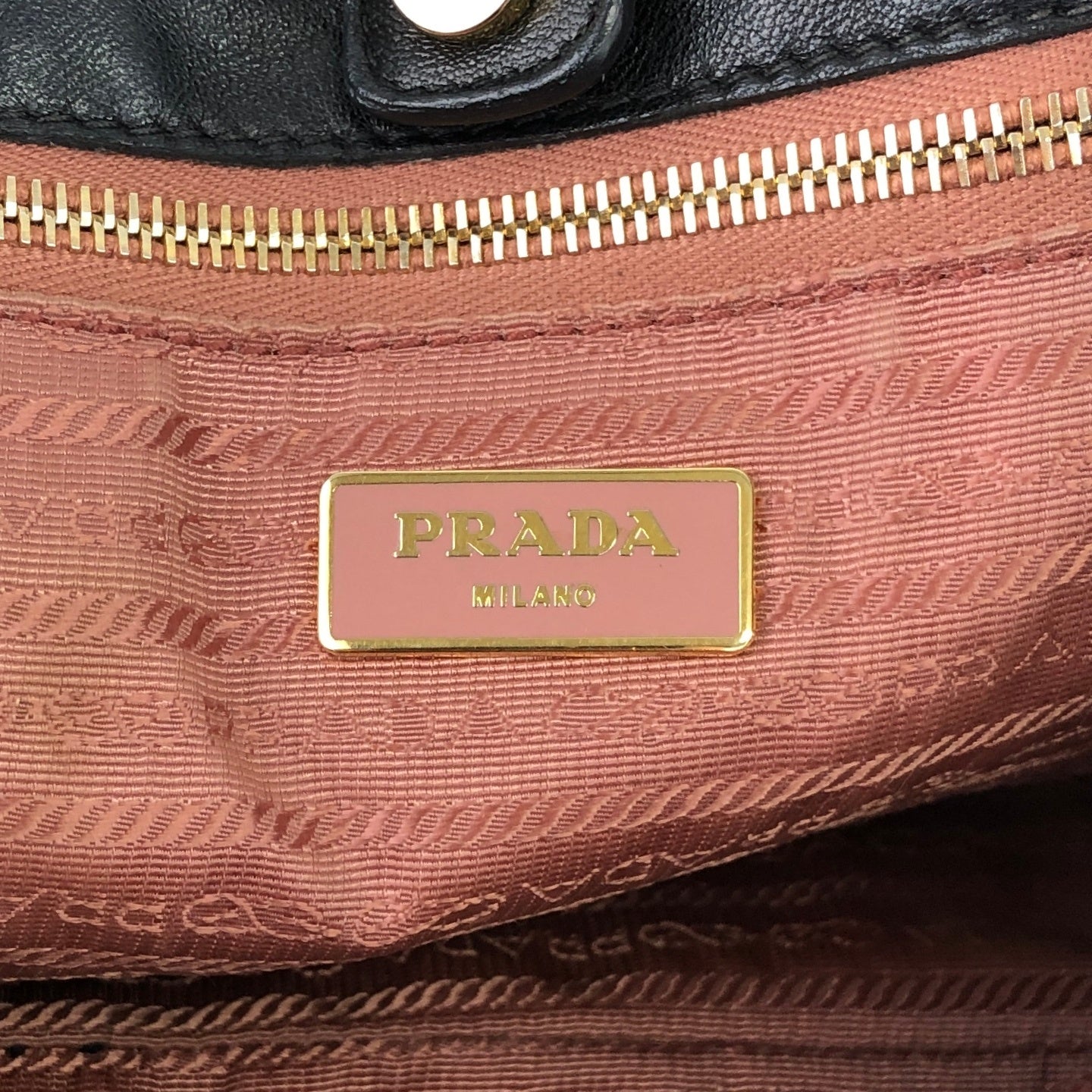 PRADA Logo Handbag Black Vintage embxsx