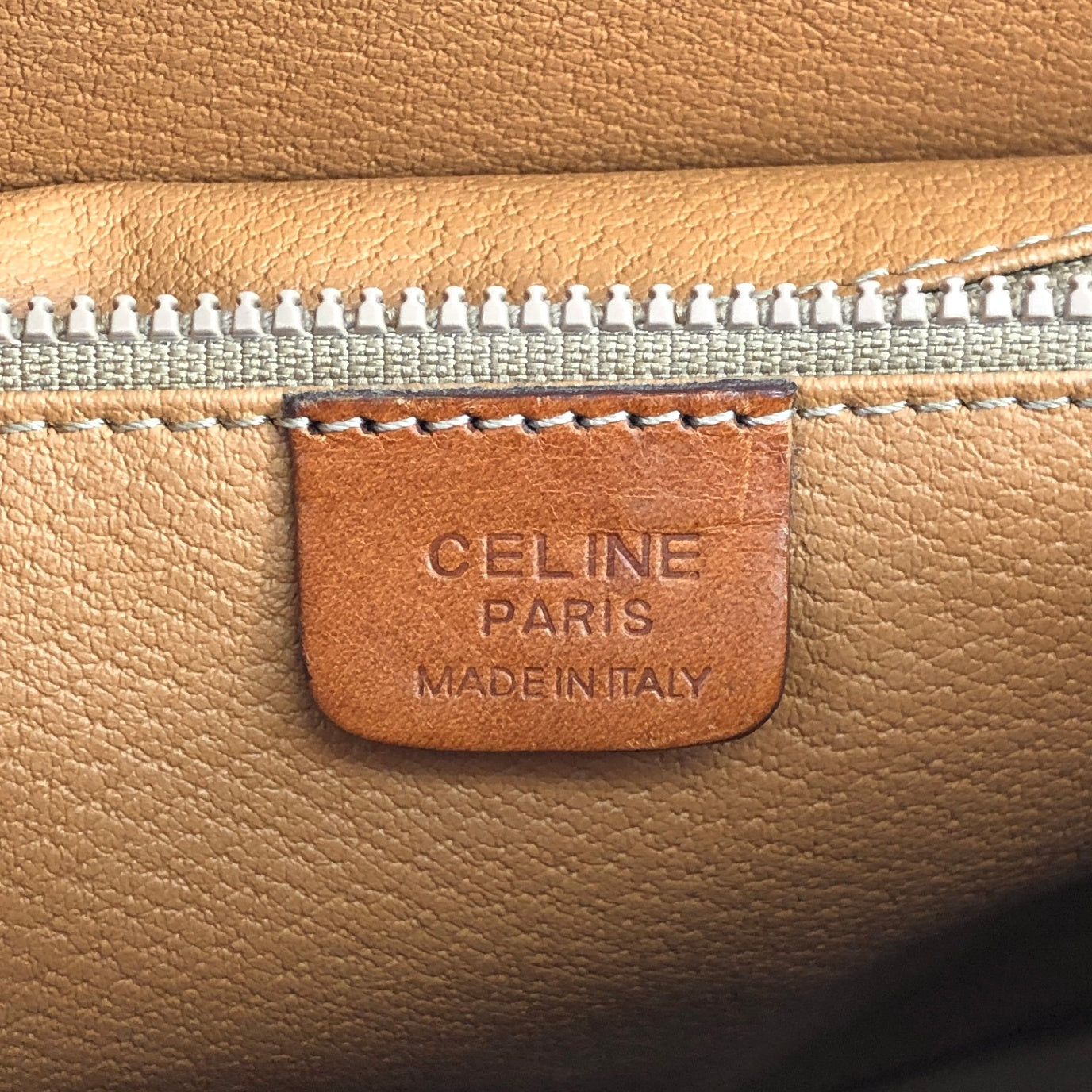 CELINE Macadam Blason Shoulder bag Totebag Brown Vintage zejwrz