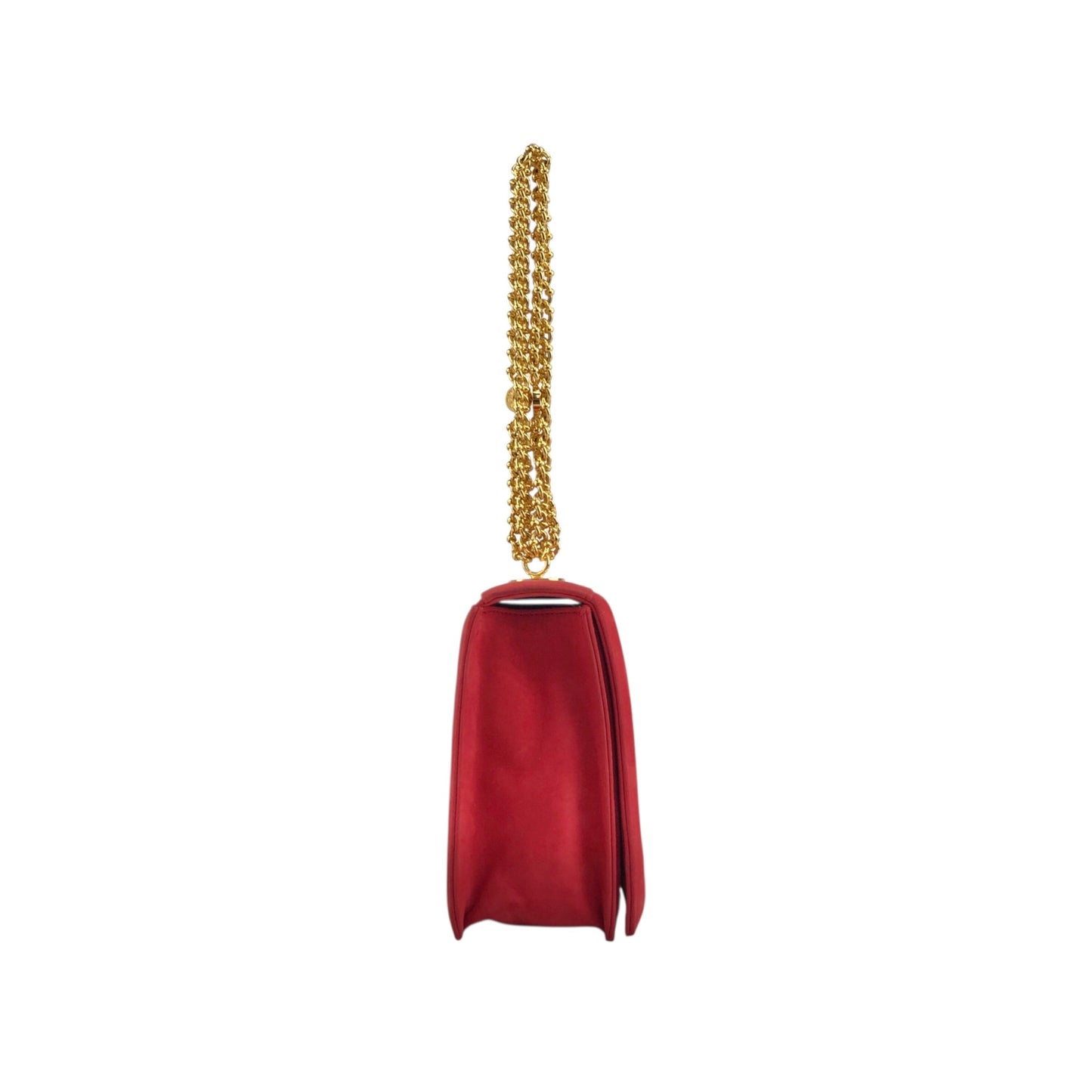 Tiffany & Co. Logo Small Chain Handbag Red Vintage gphne8