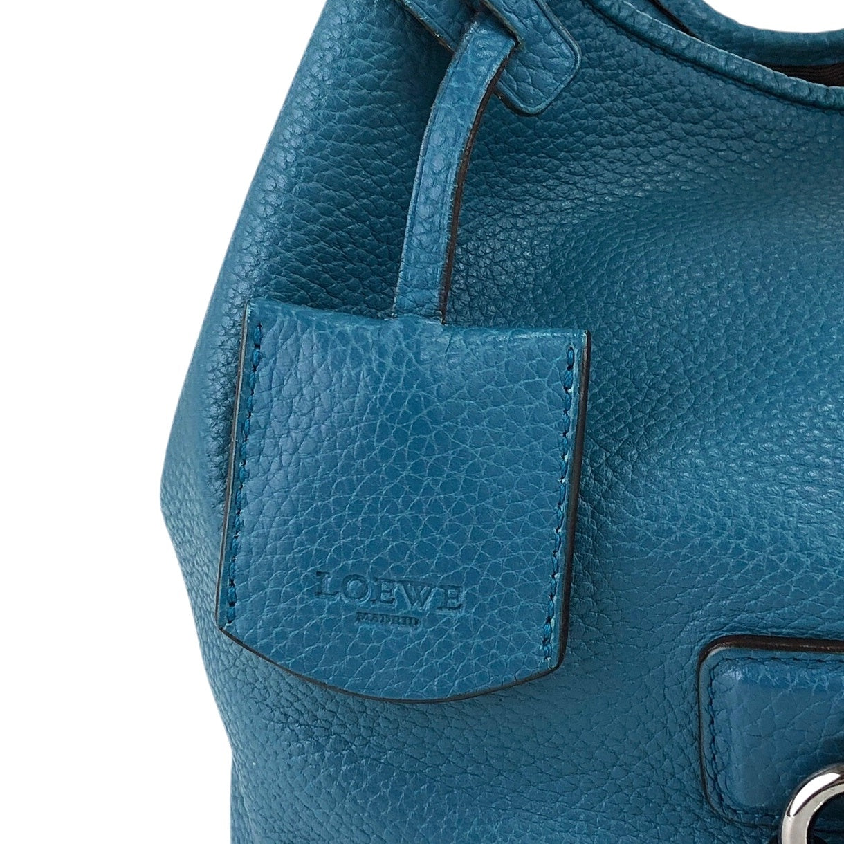 LOEWE 掛鎖手提包 藍色 復古 2t2tsk