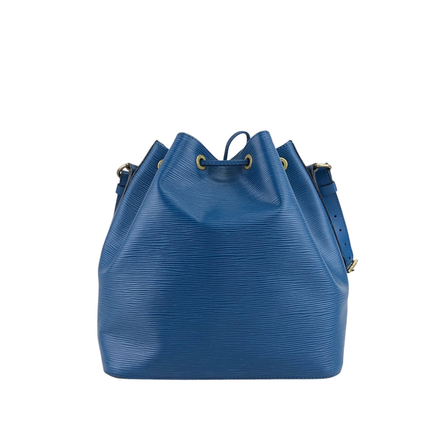 LOUIS VUITTON Epi 抽繩單肩包 藍色 復古 ri8yzu