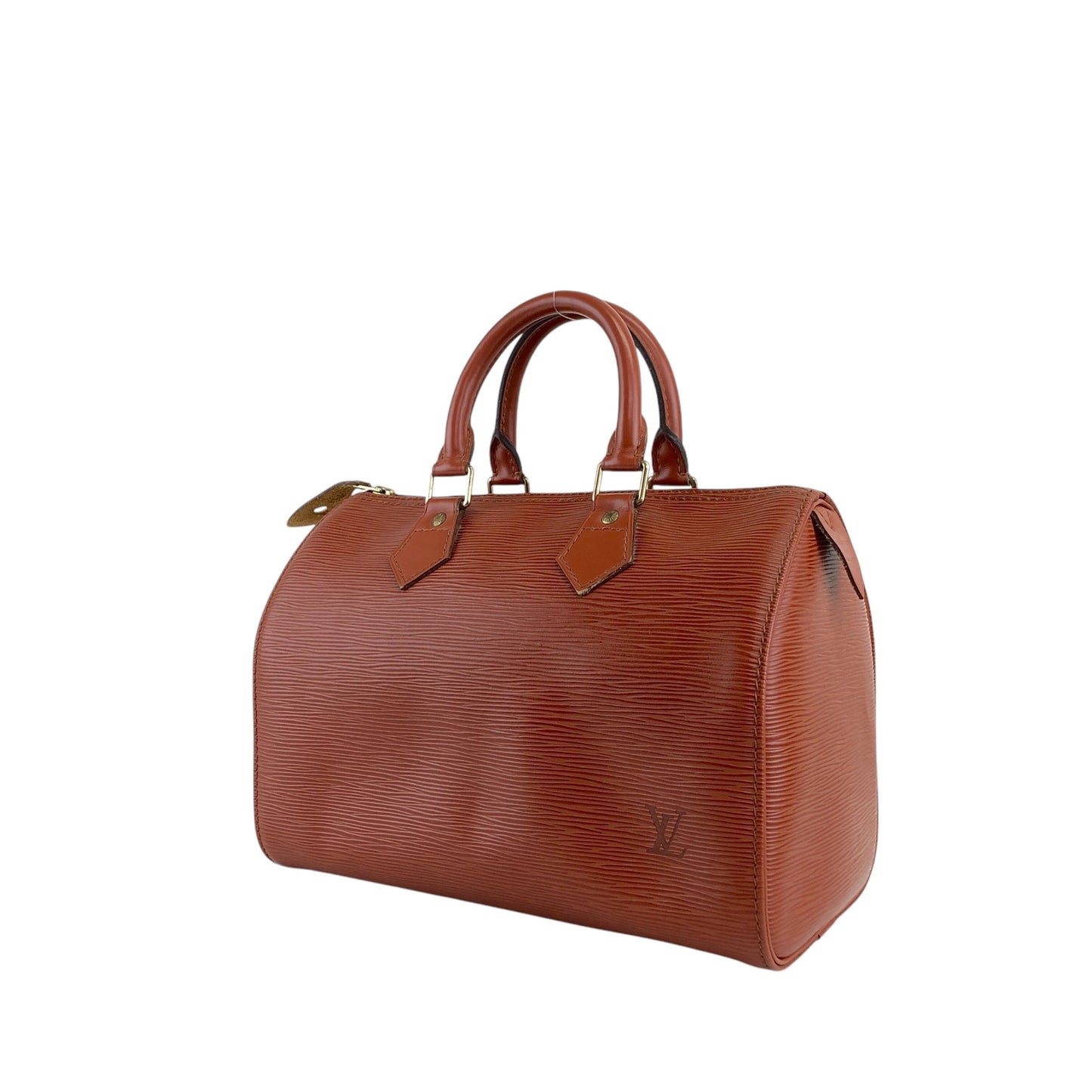 LOUIS VUITTON Epi 小號波士頓包 手提包 棕色 復古 yama2u