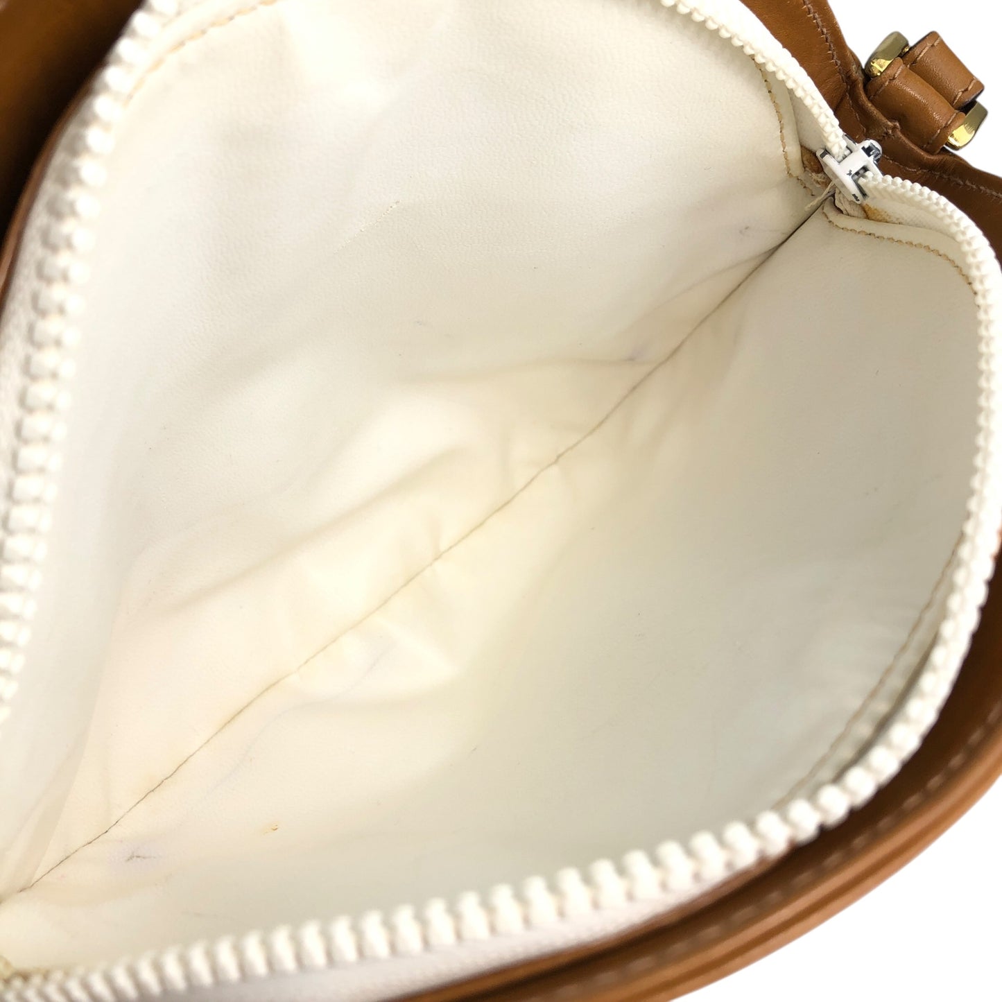 CELINE Macadam Blason Shoulder bag White Vintage y88uii