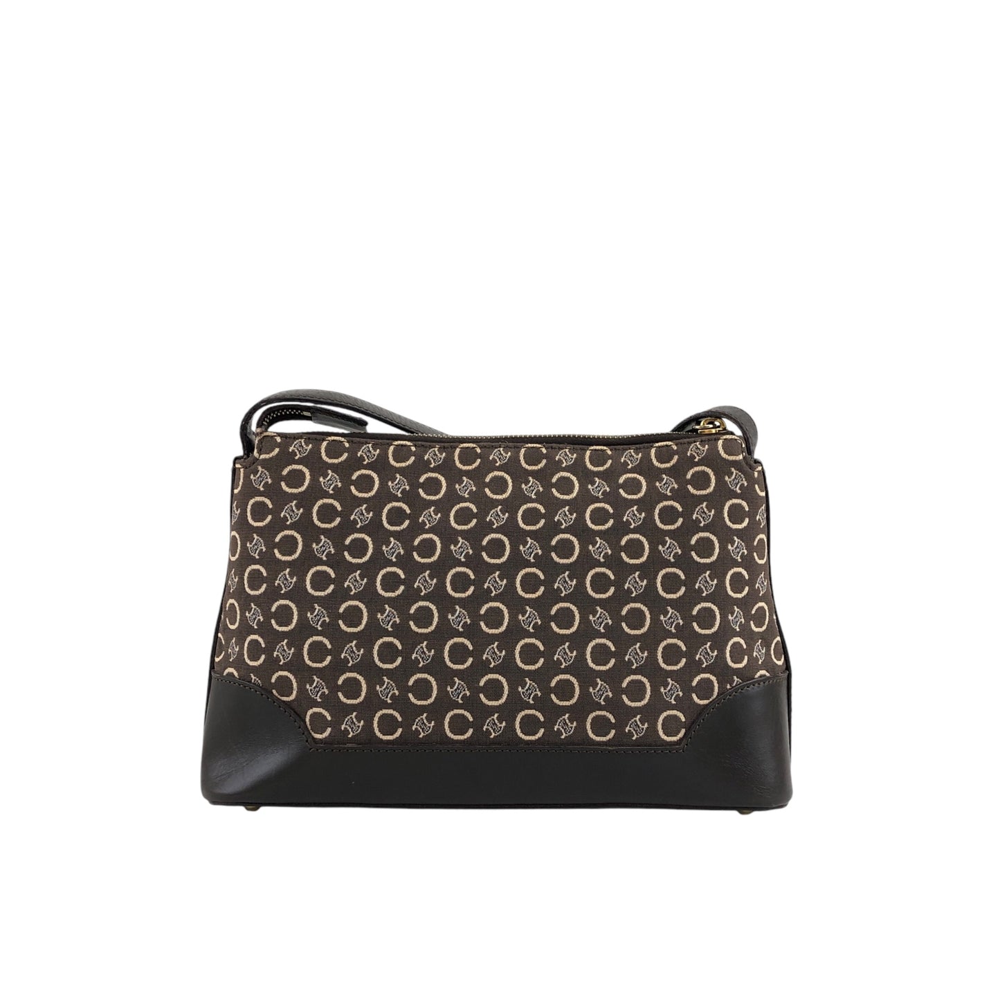 CELINE Macadam Shoulder bag Brown Vintage icsj8m