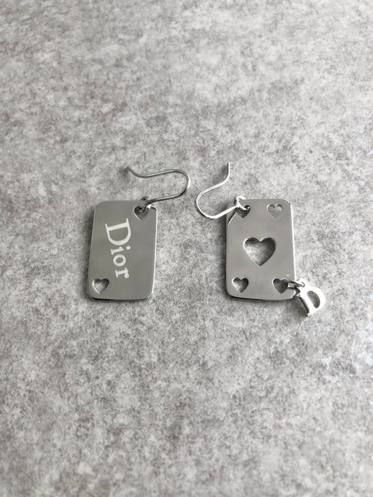 Christian Dior Pierced Silver Vintage i6xys2