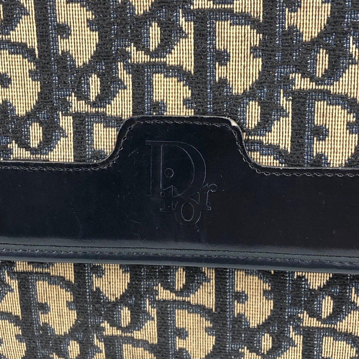 Christian Dior Trotter 鏈條單肩包 黑色 復古 nvjjp2
