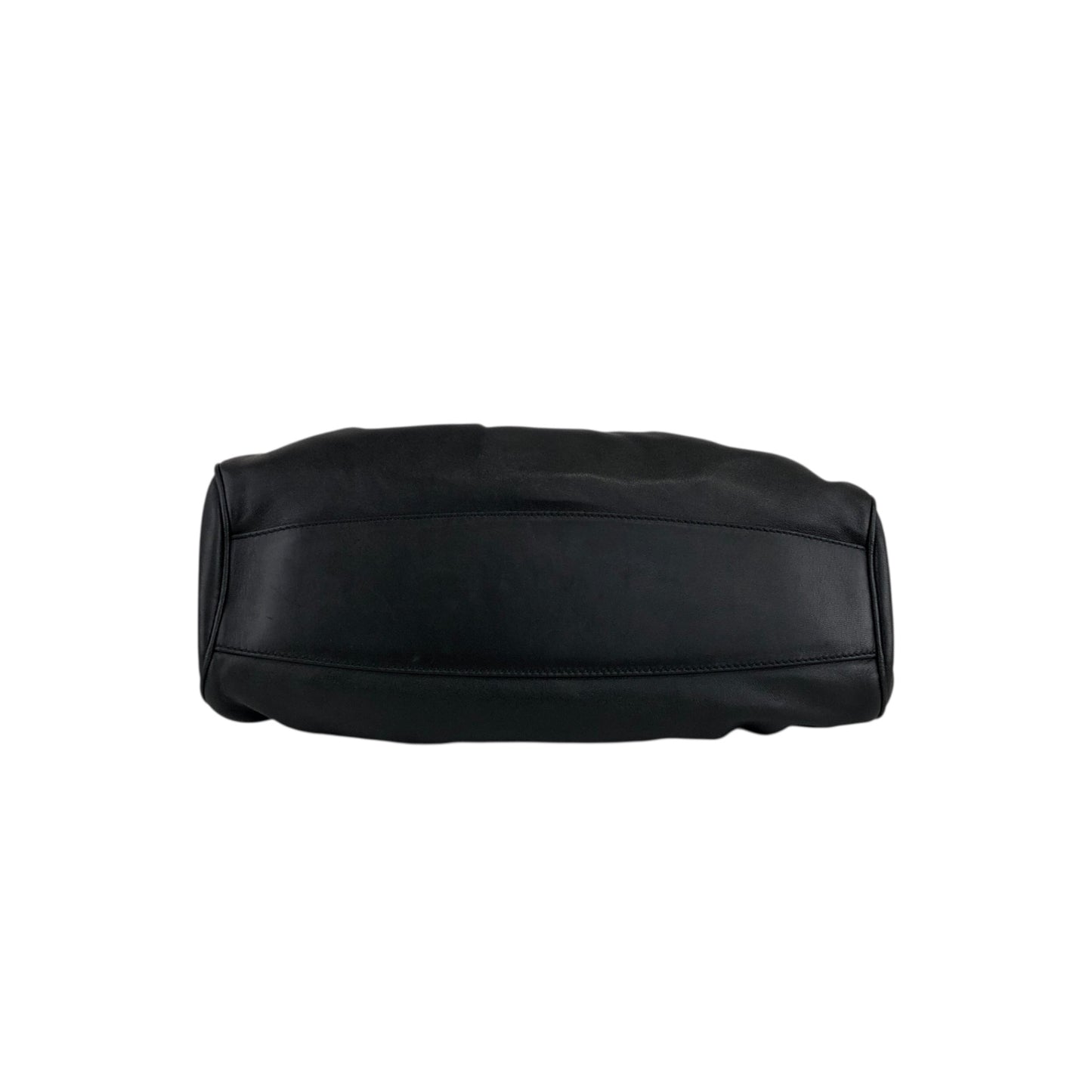 Salvatore Ferragamo Gancini Handbag Black Vintage ehywma
