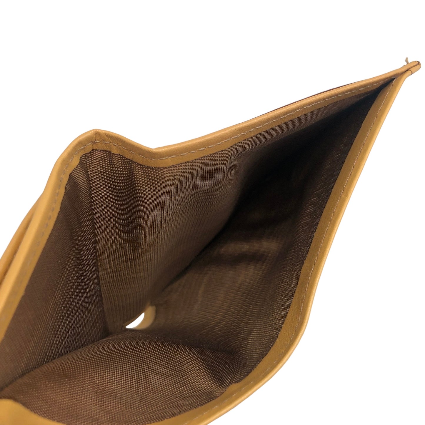 CELINE Blason Folded Wallet Brown Vintage hwtzph