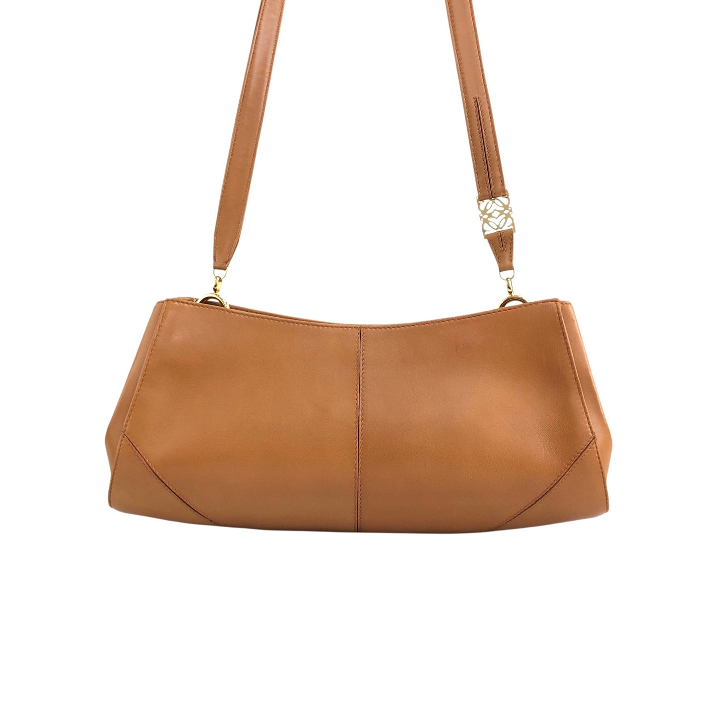 LOEWE Anagram Motif Shoulder bag Camel Vintage hkfnkp