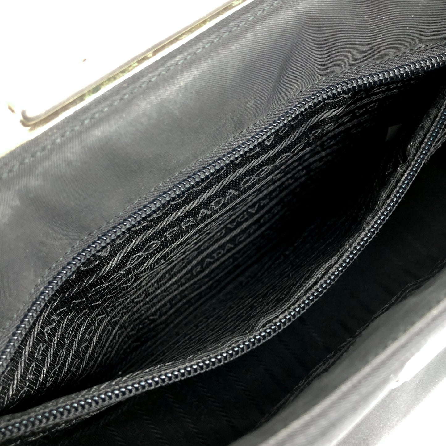 PRADA Logo Shoulder bag Black Vintage cdpuma