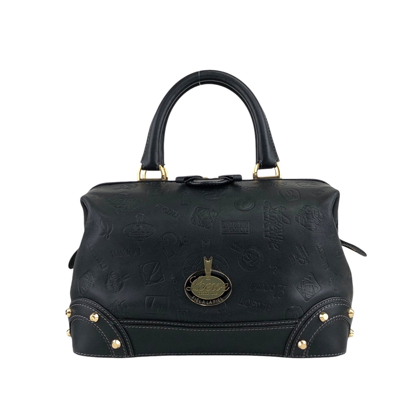 LOEWE Handbag Boston bag Black Vintage cx5sz7