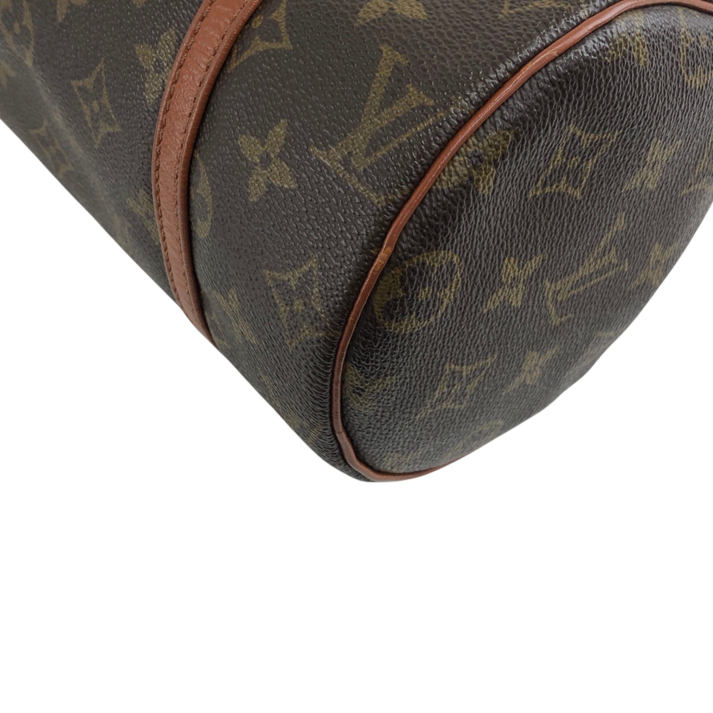 LOUIS VUITTON Monogram Handbag Brown Vintage m5my8g
