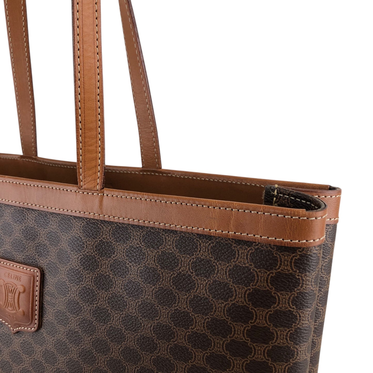 CELINE Macadam Blason Totebag Brown Vintage itx5ur