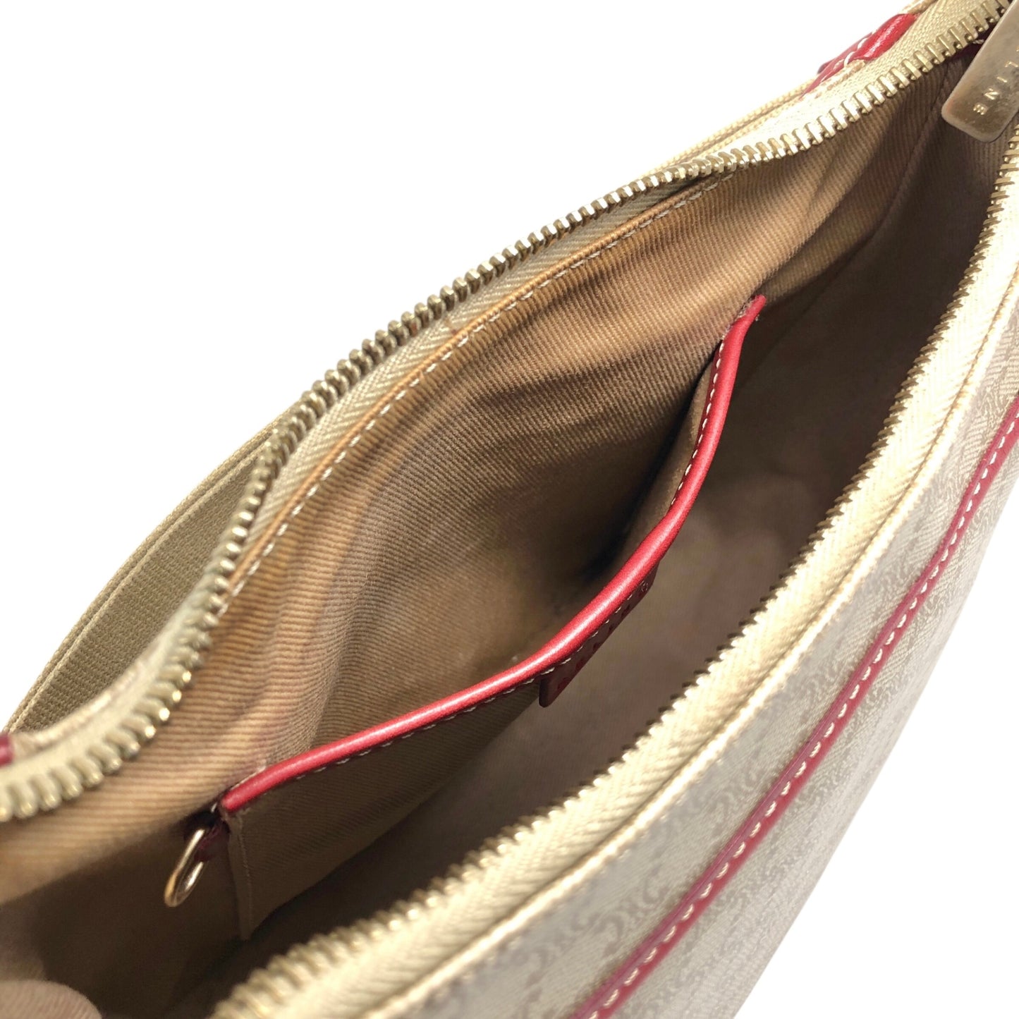 CELINE Macadam Shoulder bag Beige Vintage ebftjm