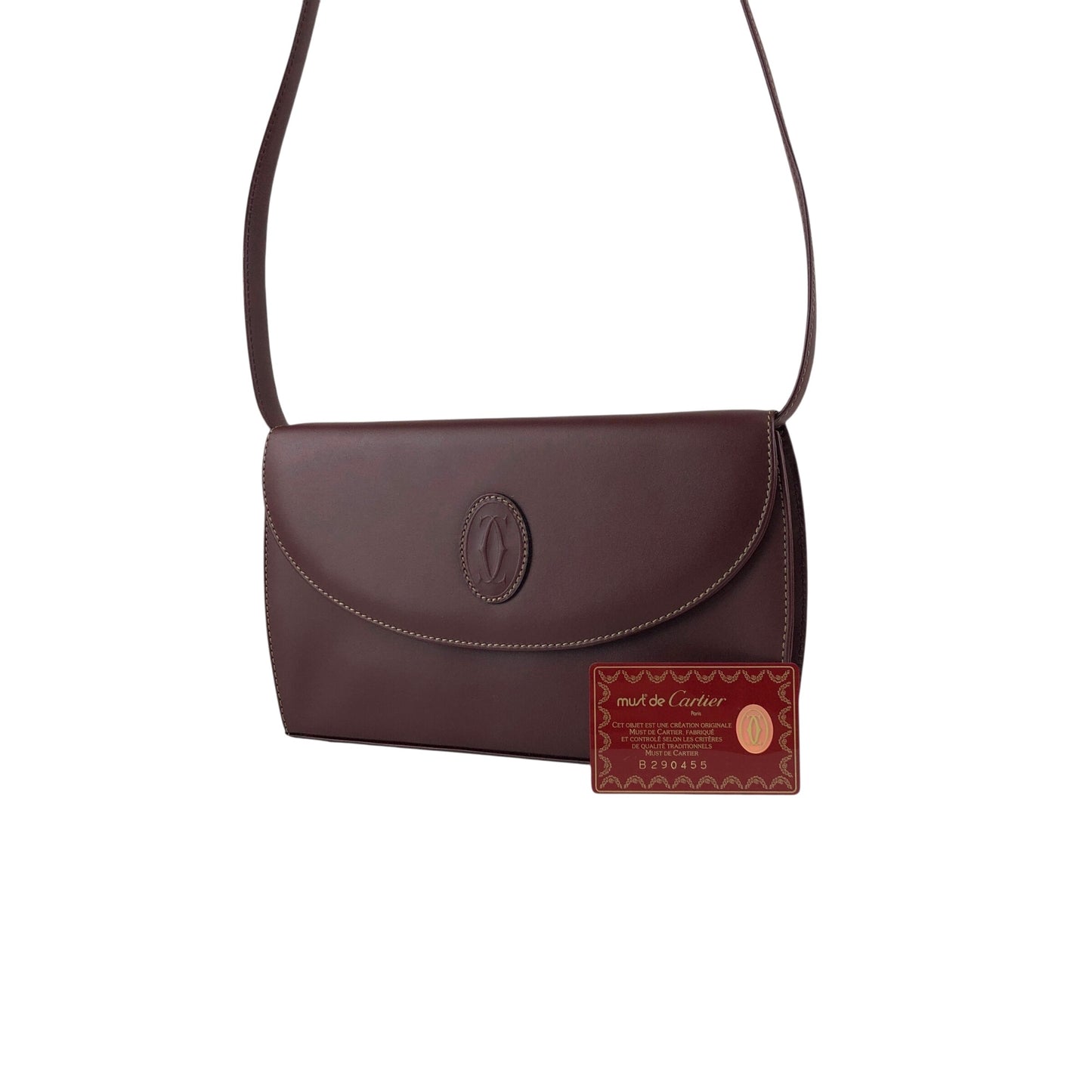 Cartier Shoulder bag Bordeaux Vintage jasskc