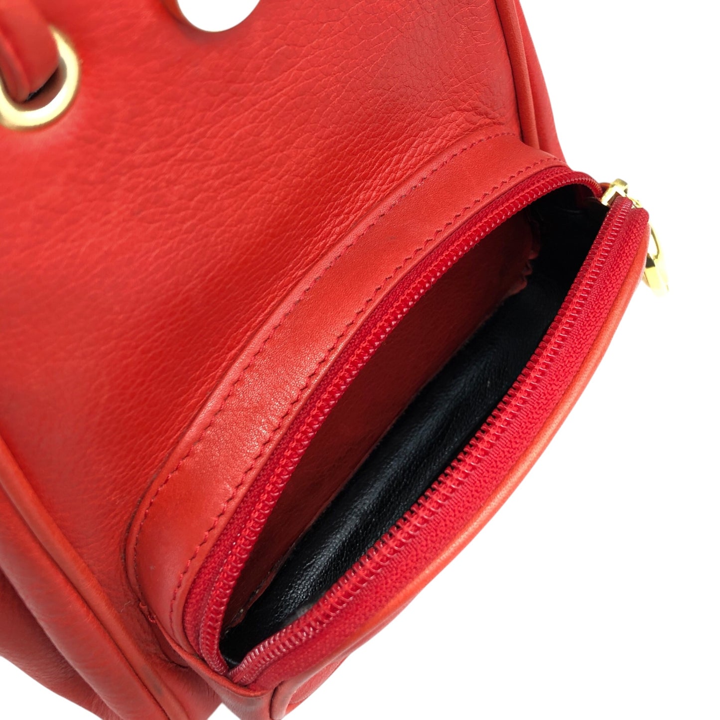 Christian Dior CD Logo Backpack Red Vintage pz728i