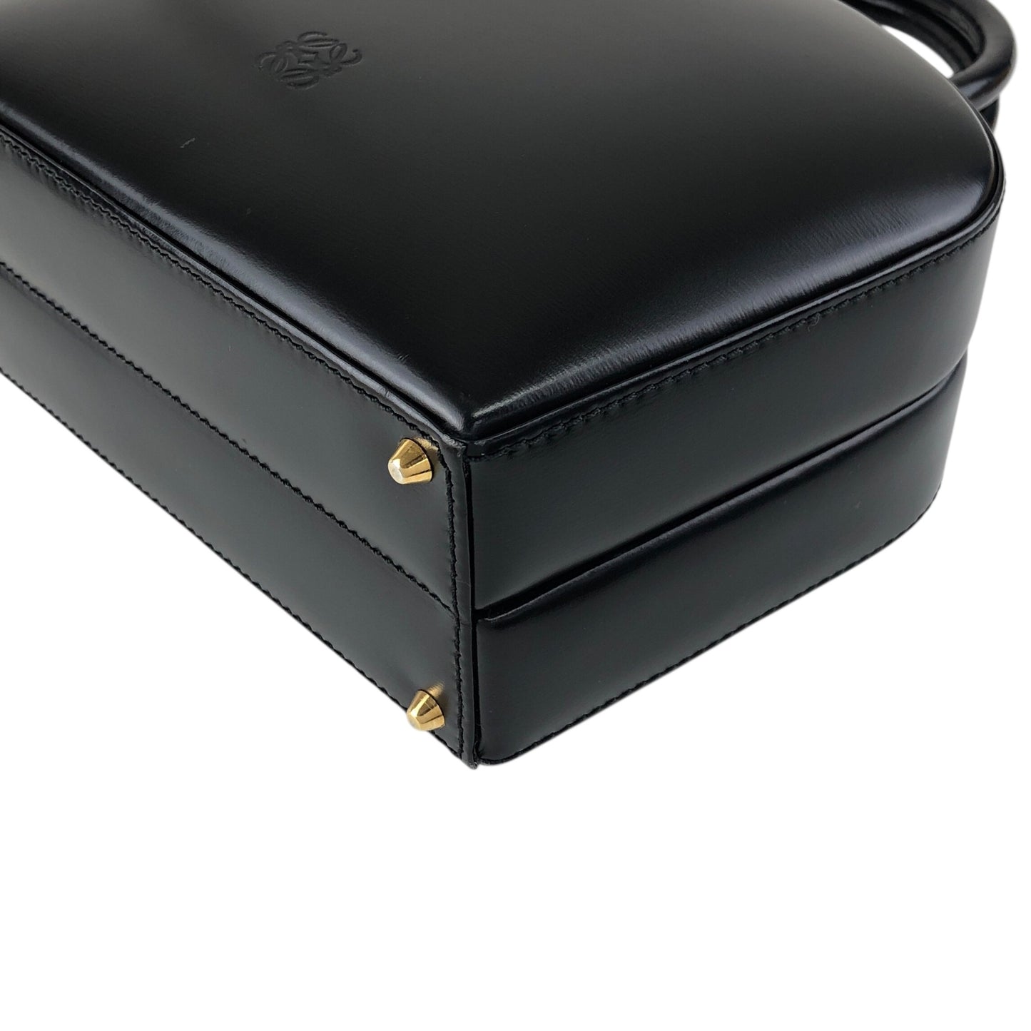 LOEWE Anagram Top Handle Handbag Vanity bag Black Vintage nxkdzt