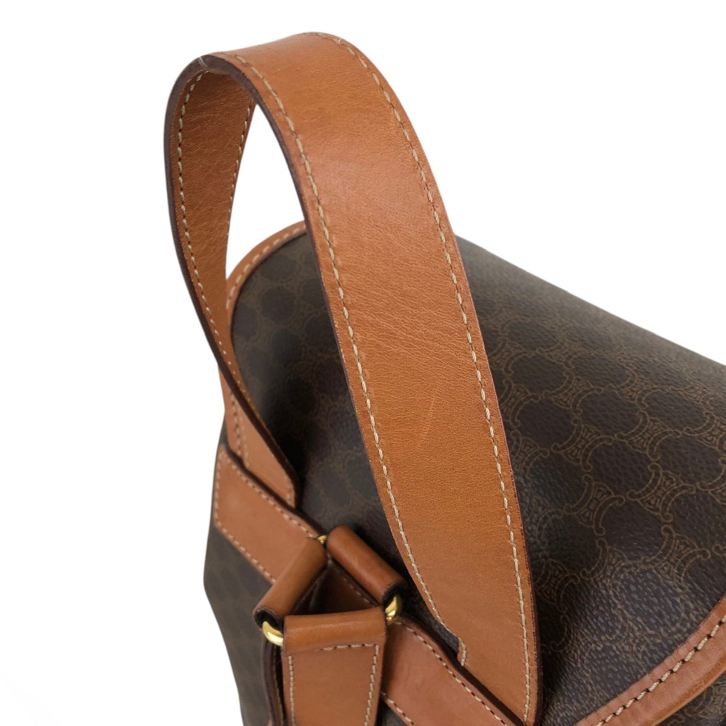 CELINE Macadam Backpack Brown Vintage i8882p