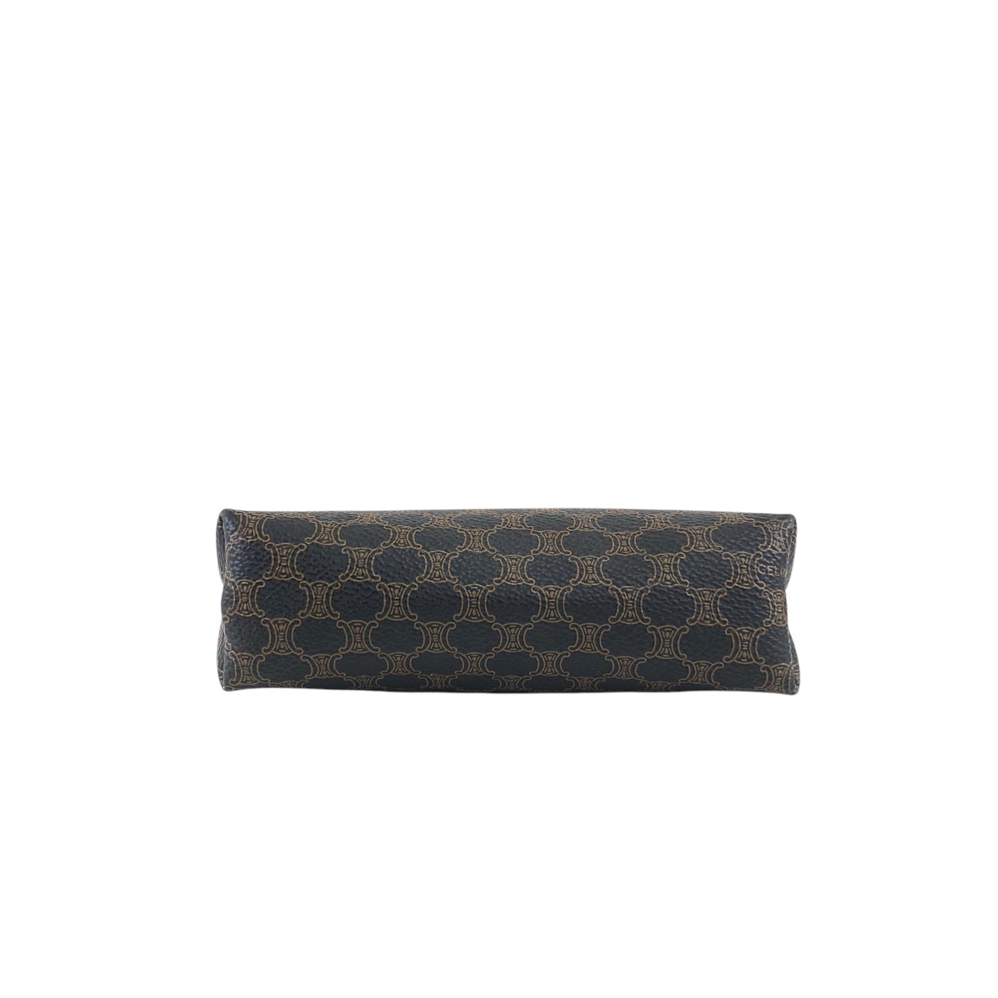 CELINE Macadam Blason Pouch Black Vintage yef5at