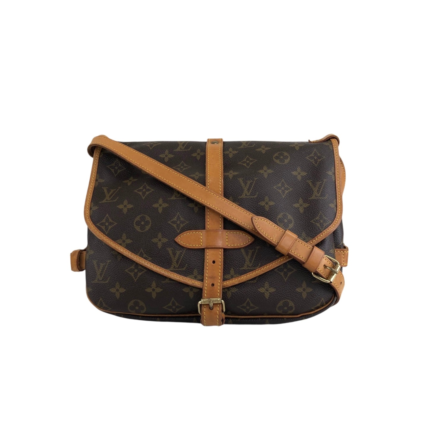 LOUIS VUITTON Monogram Shoulder bag Brown M42256 Vintage eirzhg