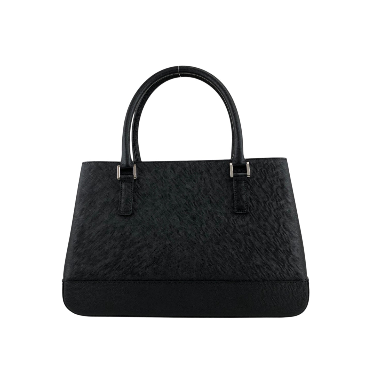 BURBERRY Logo Handbag Black Vintage 23ttty
