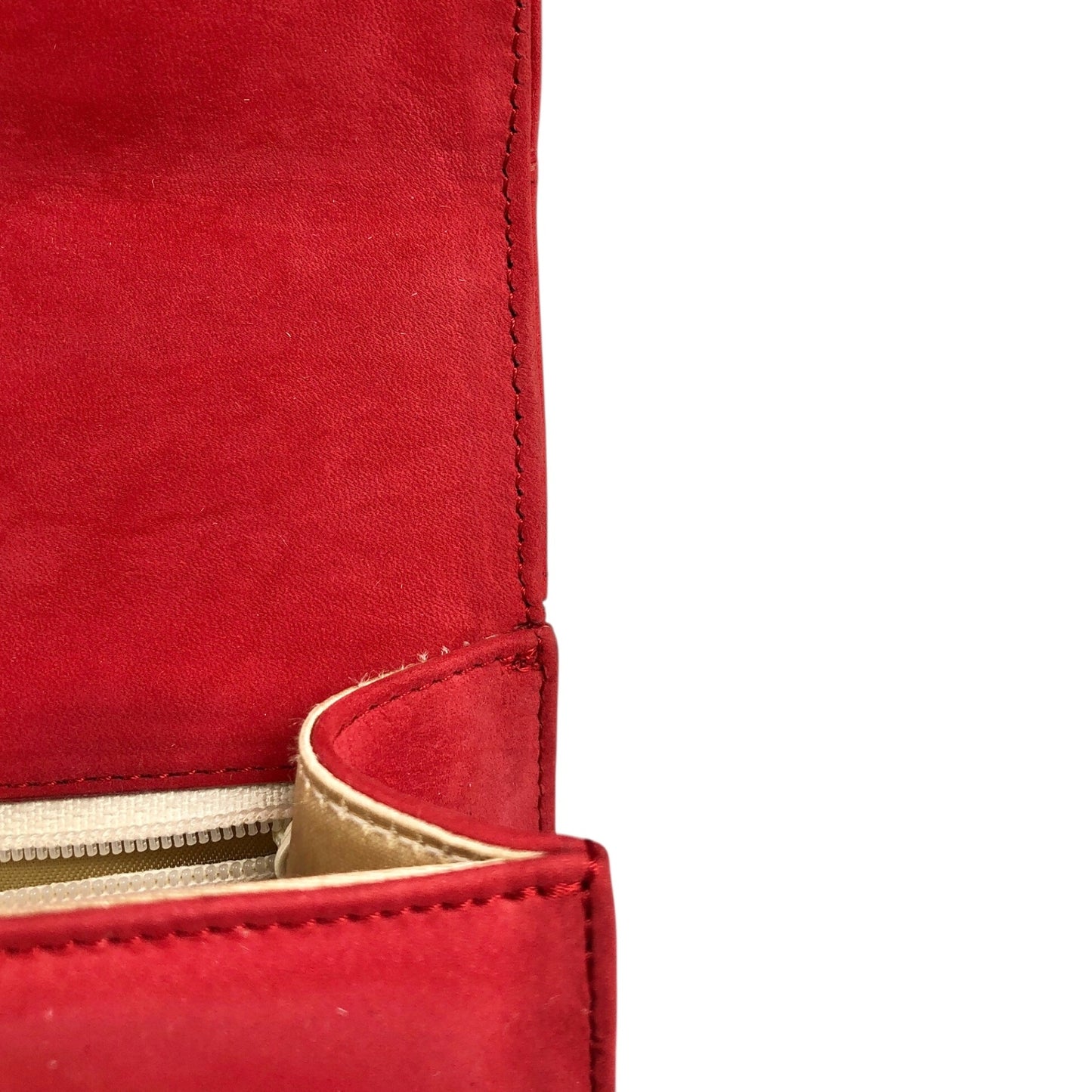 Tiffany & Co. Logo Small Chain Handbag Red Vintage gphne8