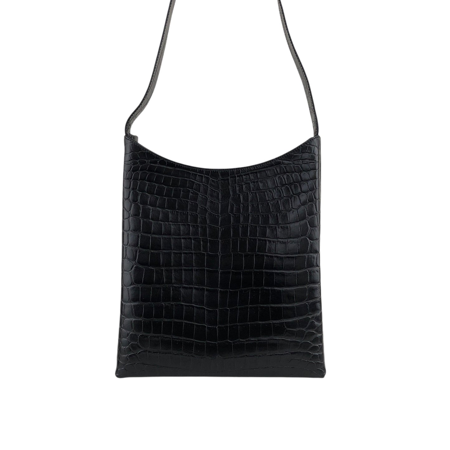 Salvatore Ferragamo Gancini Shoulder bag Black Vintage gpf38m