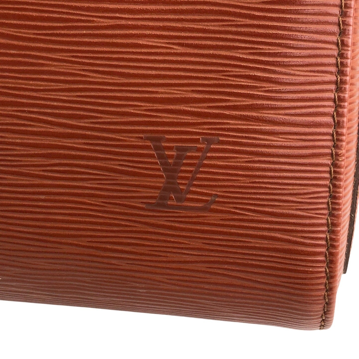 LOUIS VUITTON Epi 小號波士頓包 手提包 棕色 復古 yama2u