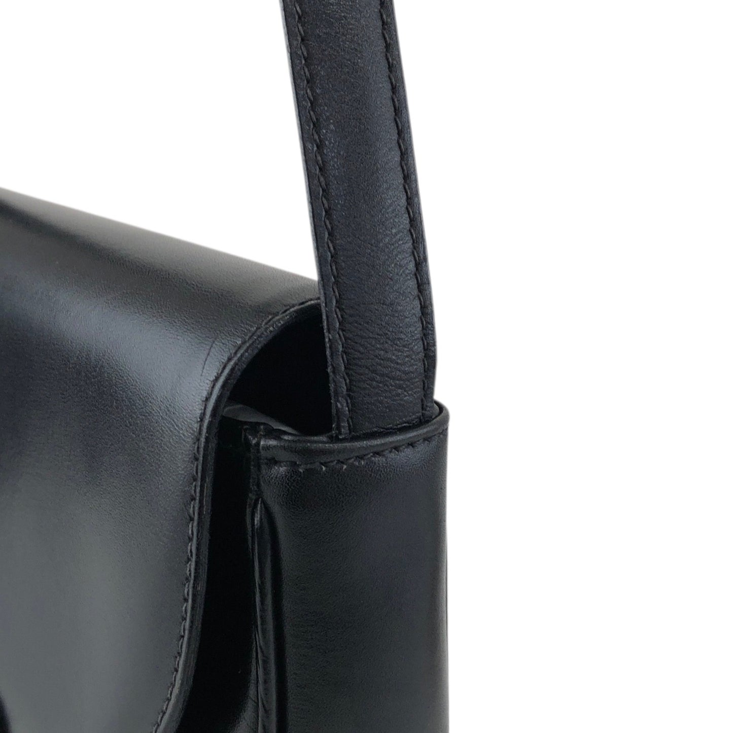 CELINE Blason Small Shoulder bag Black Vintage v56cia